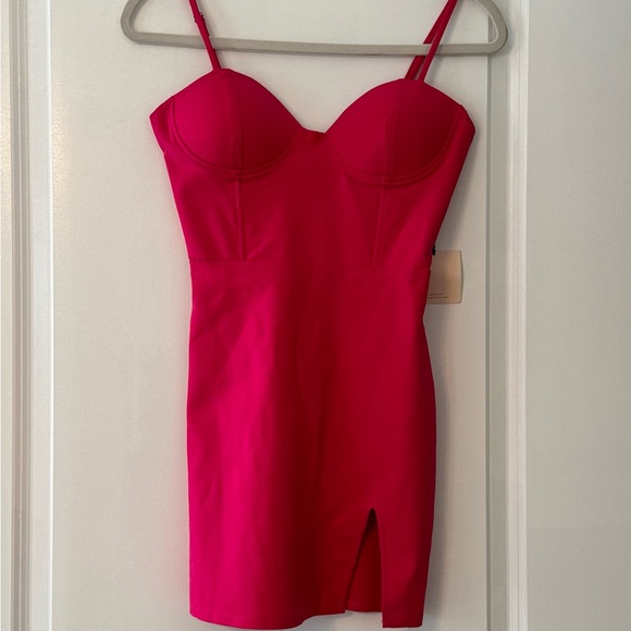 NWT Revolve Hot Pink Dress, Small - Picture 4 of 6